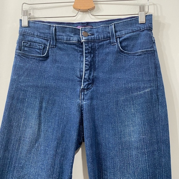 NYDJ Lift- Tuck Technology Dark Blue Wash Pant with Crystal Application 6 P - Picture 7 of 16